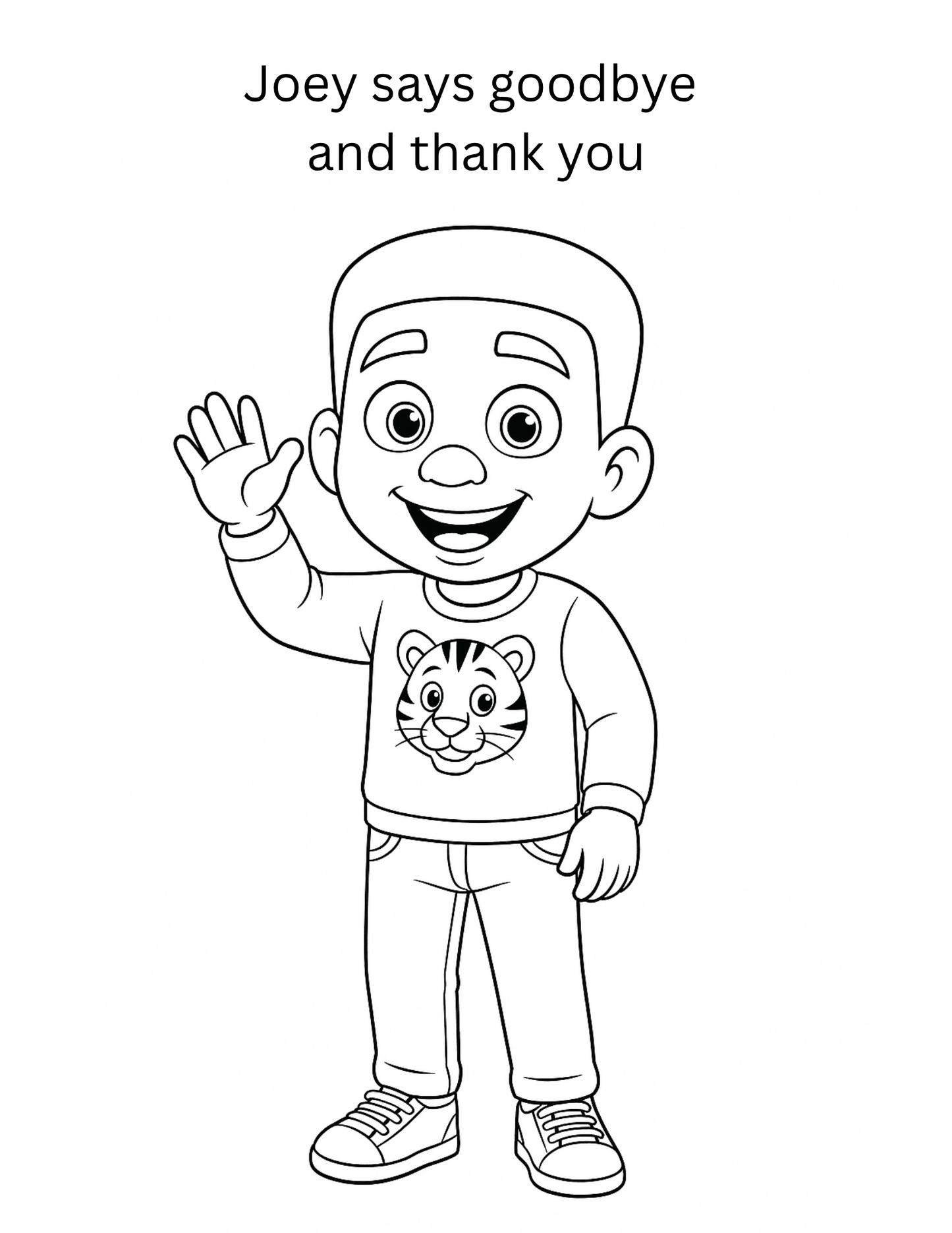 Joey Wants To Sing Coloring Book - Digital Download